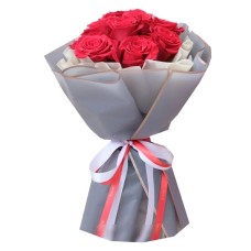 red roses hand bouquet (Basic)